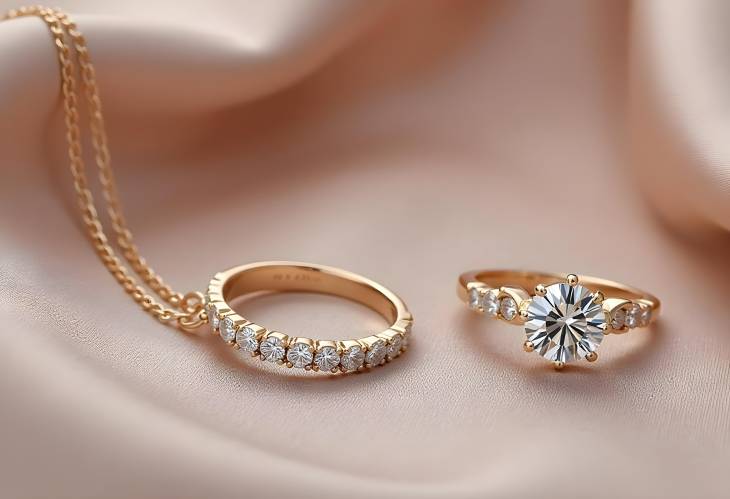 Elegant Diamond Jewelry Collection Rings, Necklaces, and Earrings